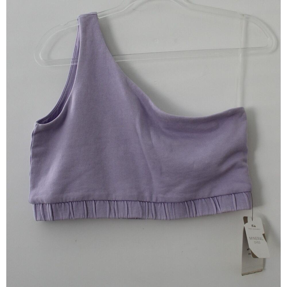 Free Assembly Girls Mineral Dyed Asymmetrical Tank Top Violet Size XL NWT